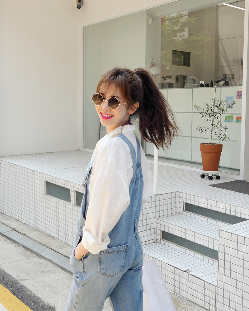 カットオフデニムサロペット・全1色 | DHOLIC | 詳細画像12