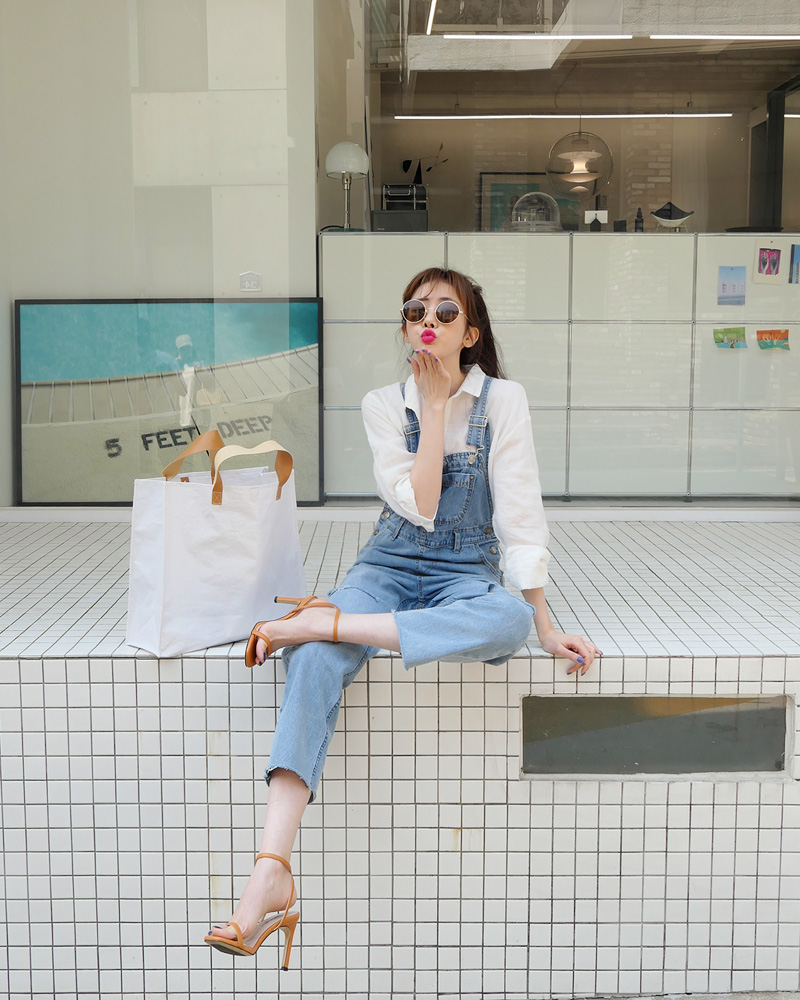 カットオフデニムサロペット・全1色 | DHOLIC | 詳細画像15