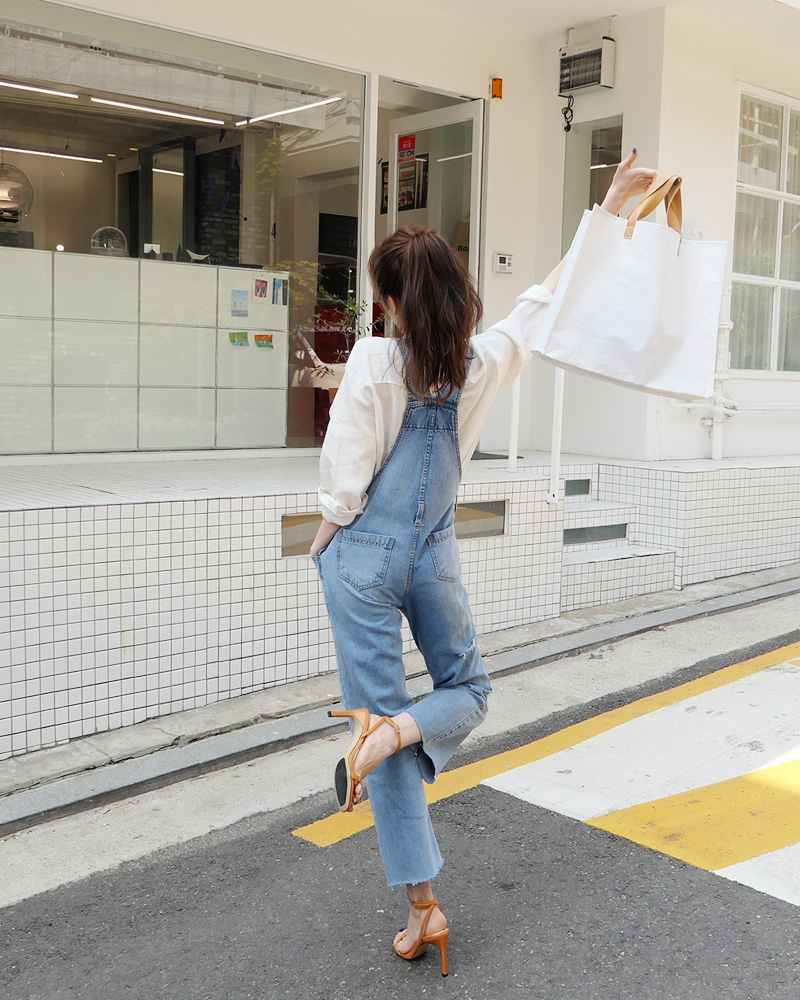 カットオフデニムサロペット・全1色 | DHOLIC | 詳細画像18