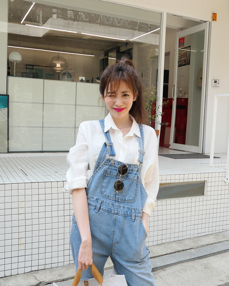 カットオフデニムサロペット・全1色 | DHOLIC | 詳細画像19