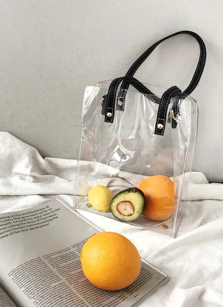 スカーフ&ポーチSETクリアバッグ・全6色 | DHOLIC | 詳細画像1