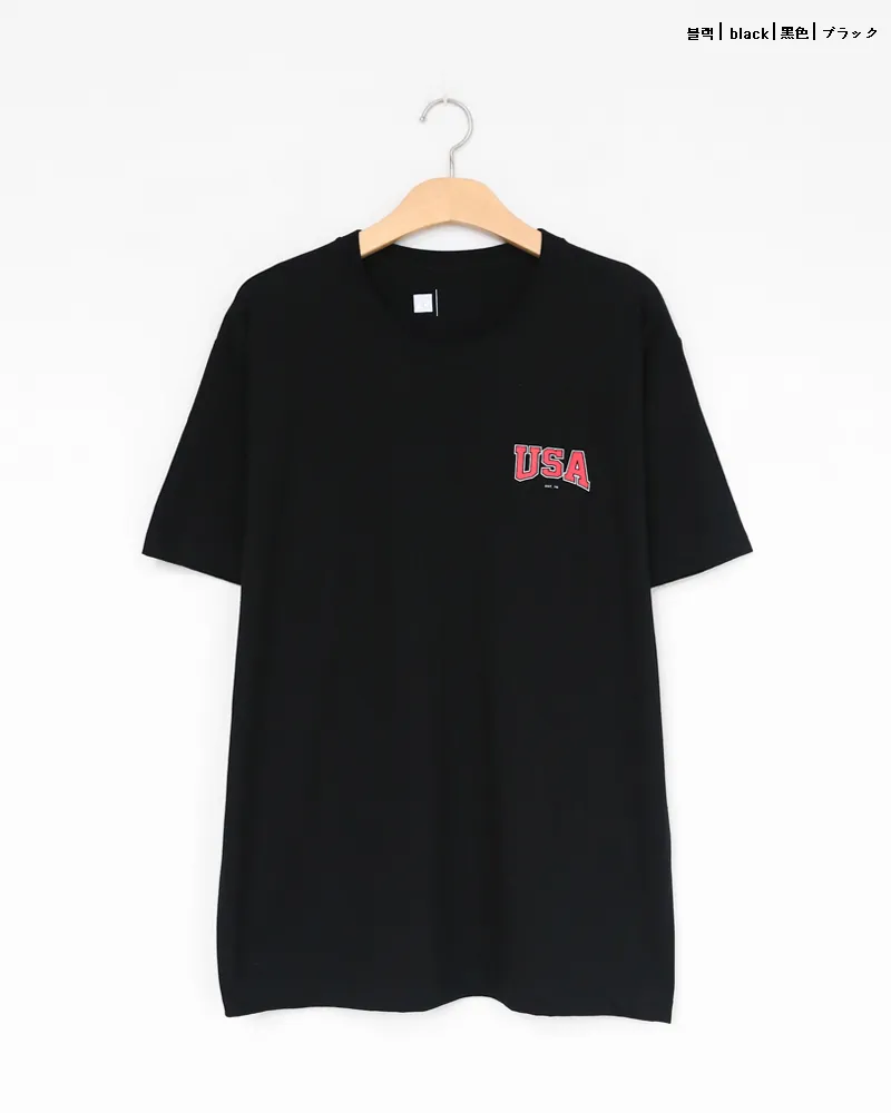 USAロゴプリント半袖Tシャツ・全2色 | 詳細画像15