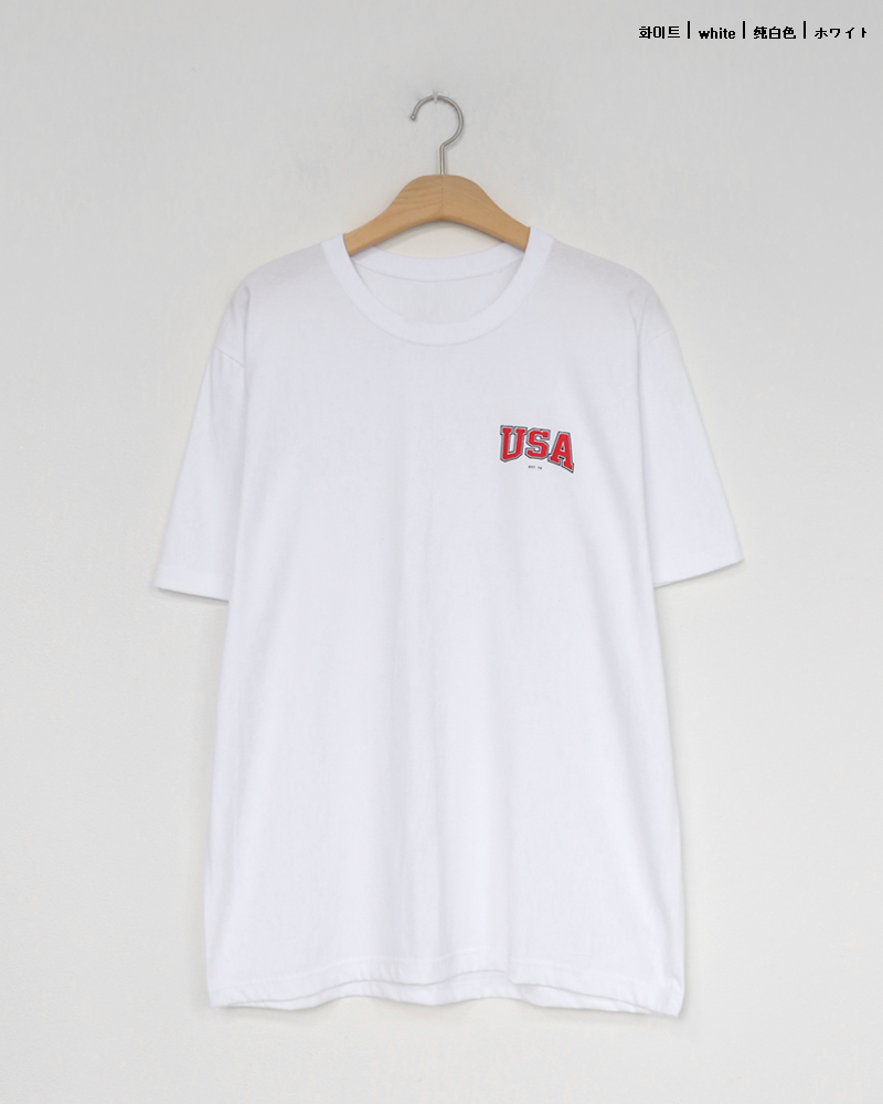 USAロゴプリント半袖Tシャツ・全2色 | 詳細画像16