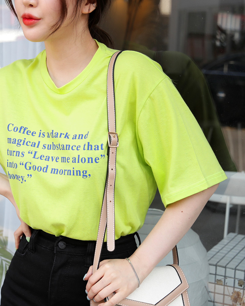 ハーフスリーブレタリングTシャツ・全3色 | DHOLIC | 詳細画像23