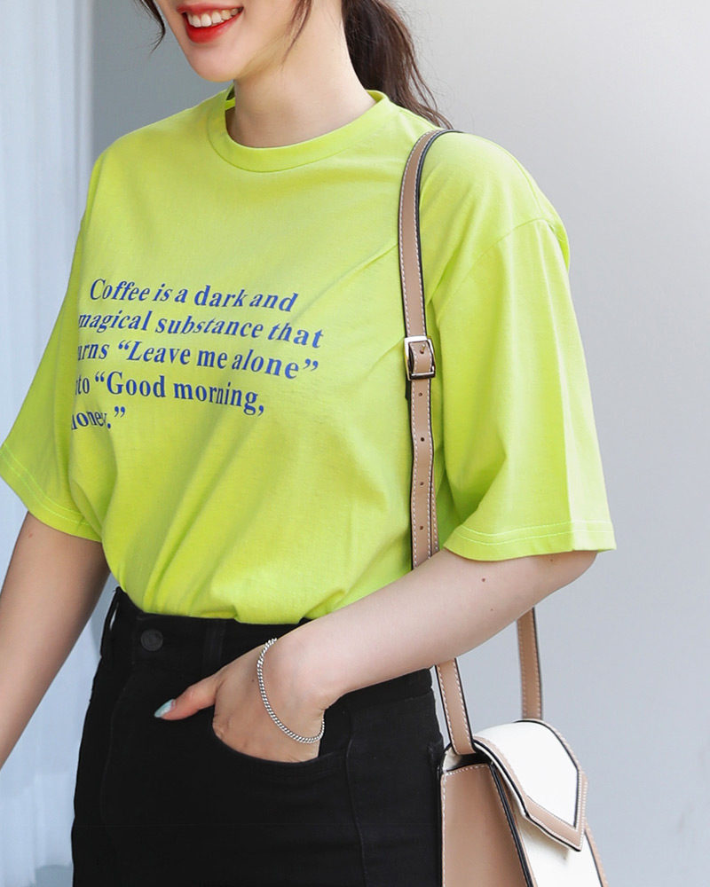 ハーフスリーブレタリングTシャツ・全3色 | DHOLIC | 詳細画像25