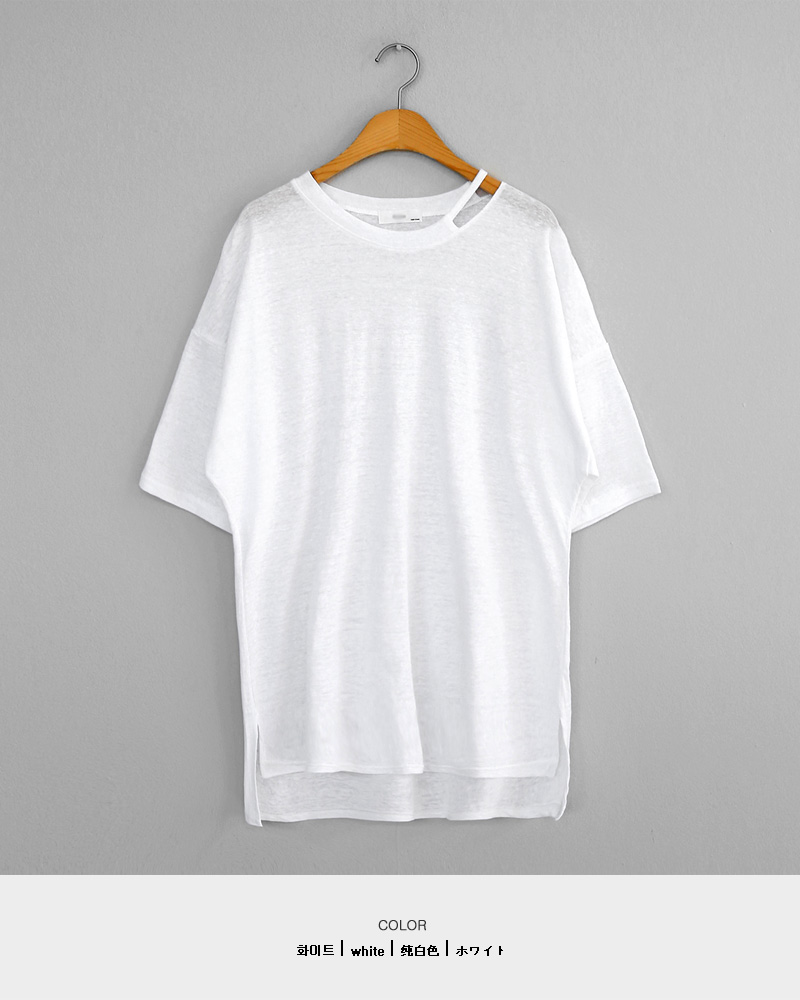 カットアウトネックTシャツ・全4色 | DHOLIC | 詳細画像17
