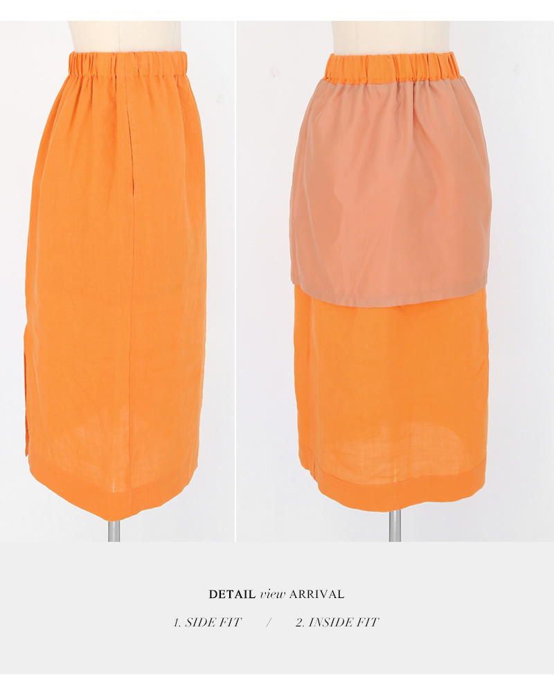リネンバックスリットスカート・全3色 | DHOLIC | 詳細画像32
