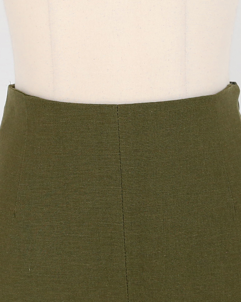 リネン混スリットタイトスカート・全3色 | DHOLIC | 詳細画像19