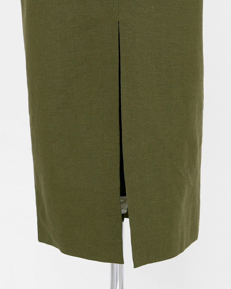 リネン混スリットタイトスカート・全3色 | DHOLIC | 詳細画像22