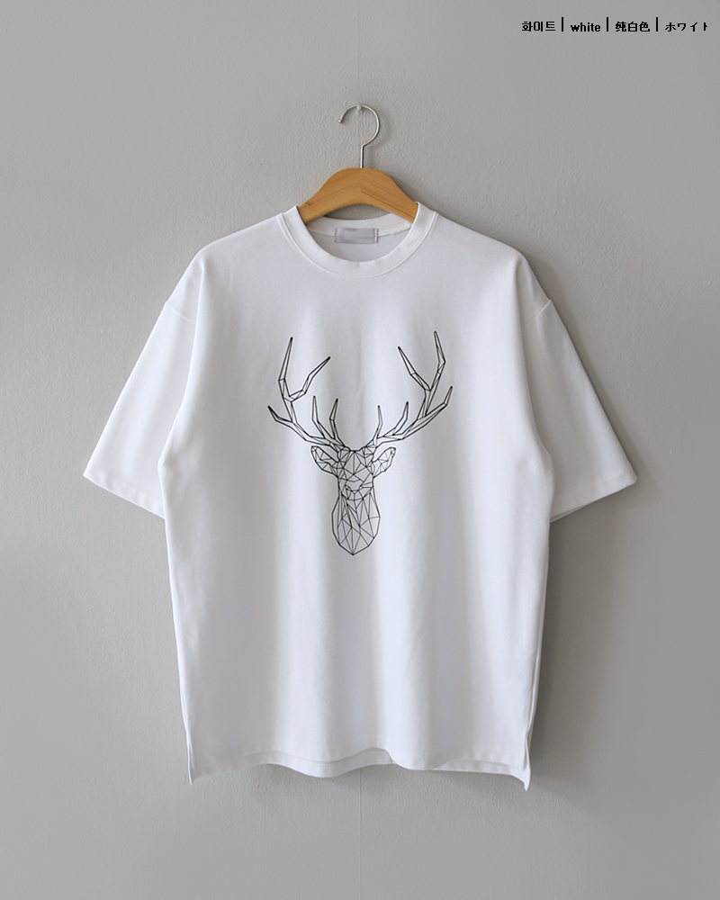 DEERプリント半袖Tシャツ・全5色 | 詳細画像27