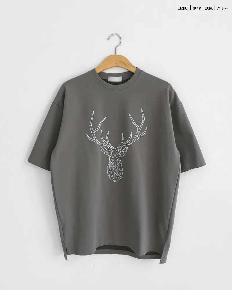 DEERプリント半袖Tシャツ・全5色 | 詳細画像29