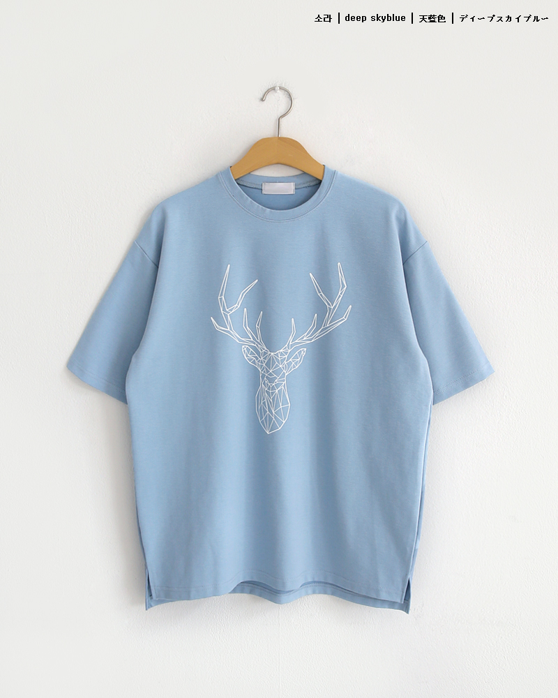 DEERプリント半袖Tシャツ・全5色 | 詳細画像31