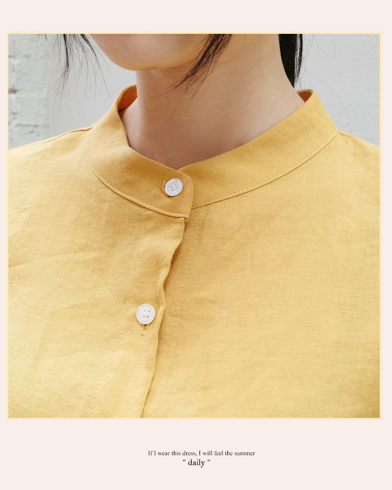リネンバンドカラーシャツ・全4色 | DHOLIC | 詳細画像18