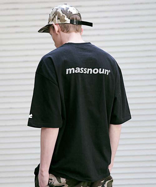 *Massnoun*ディファレントディフレクティブオーバーサイズTシャツ(ブラック) | 詳細画像1