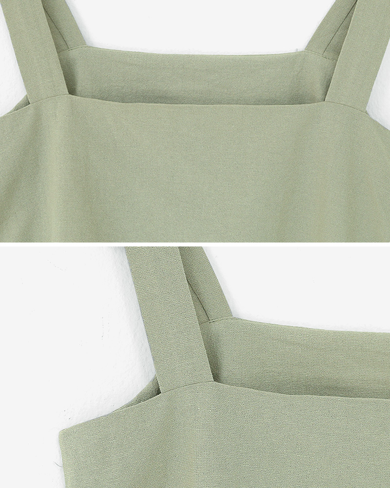クロップドスリーブレス&ボタンAラインスカートSET・全2色 | DHOLIC | 詳細画像26