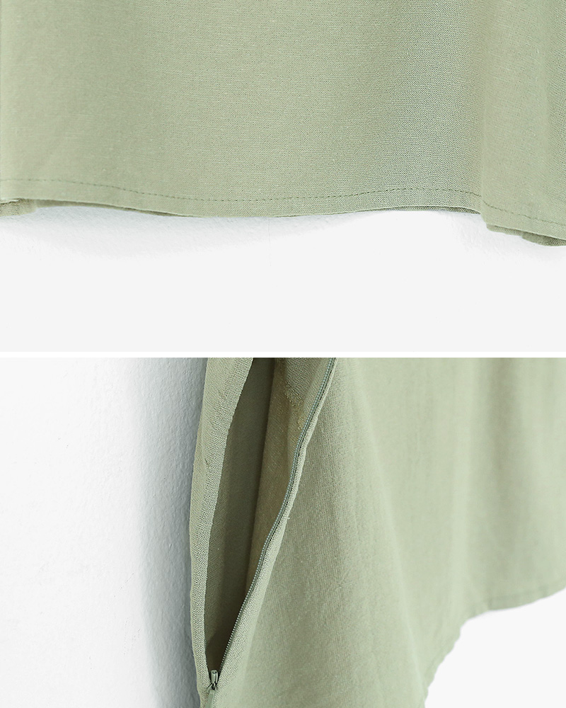 クロップドスリーブレス&ボタンAラインスカートSET・全2色 | DHOLIC | 詳細画像28