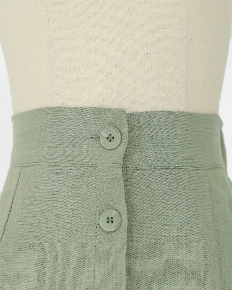 クロップドスリーブレス&ボタンAラインスカートSET・全2色 | DHOLIC | 詳細画像30