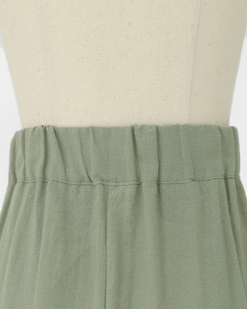 クロップドスリーブレス&ボタンAラインスカートSET・全2色 | DHOLIC | 詳細画像31