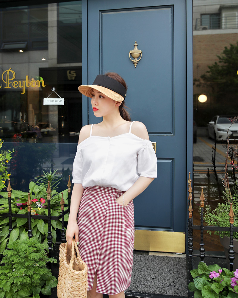 チェックスリットタイトスカート・全2色 | DHOLIC | 詳細画像19