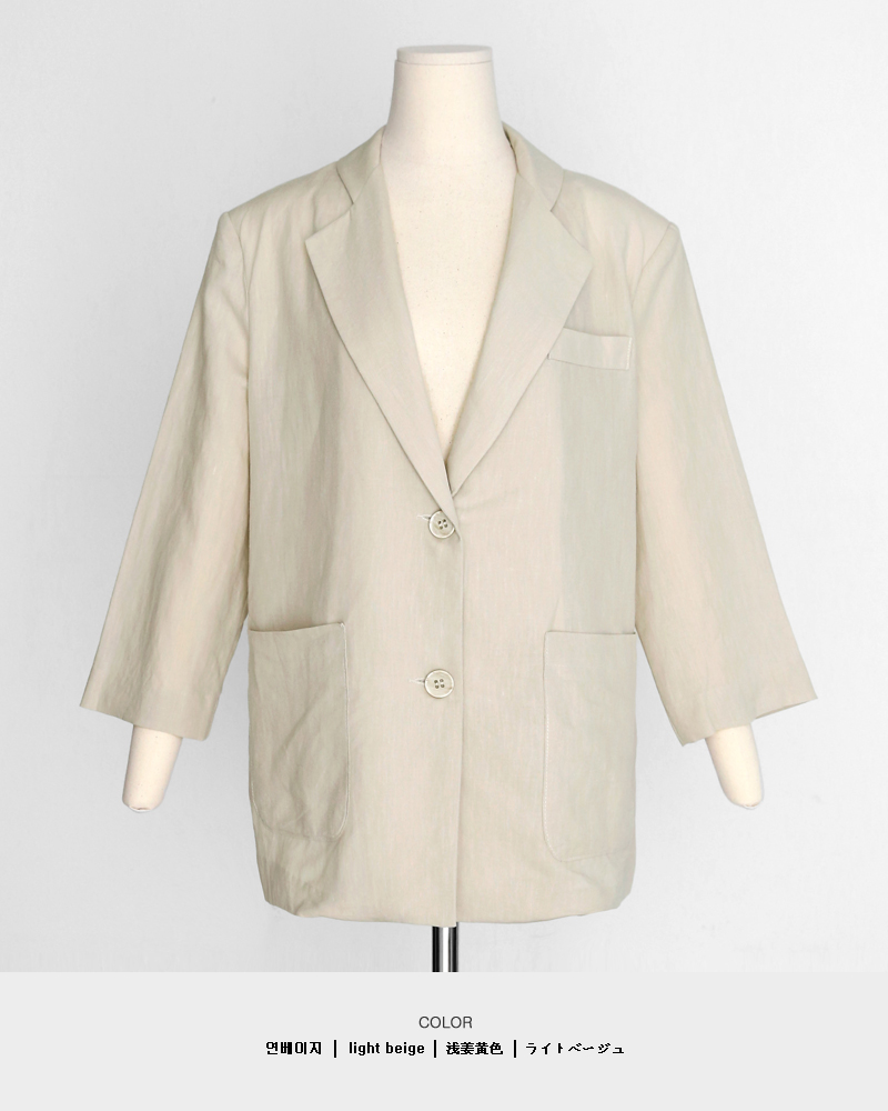 リネンアウトポケットジャケット&タックショートパンツSET・全3色 | DHOLIC | 詳細画像30