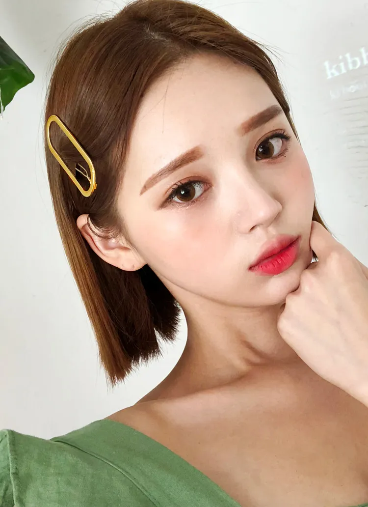 メタルビッグオーバルヘアピン・全2色 | DHOLIC | 詳細画像1