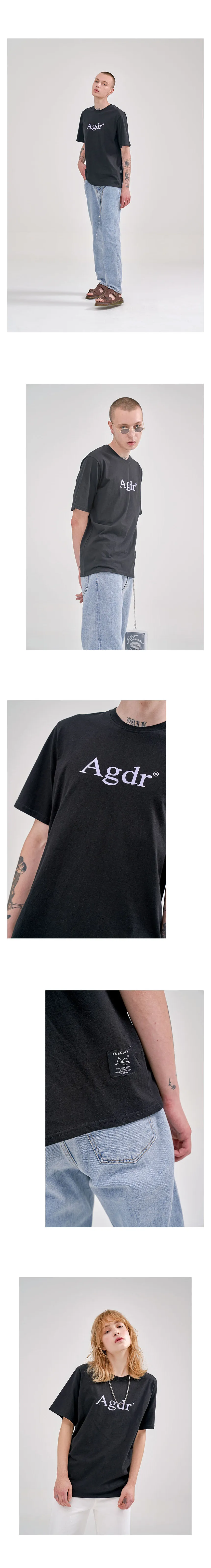*AGENDER*AGDRロゴTシャツ_BK | 詳細画像3