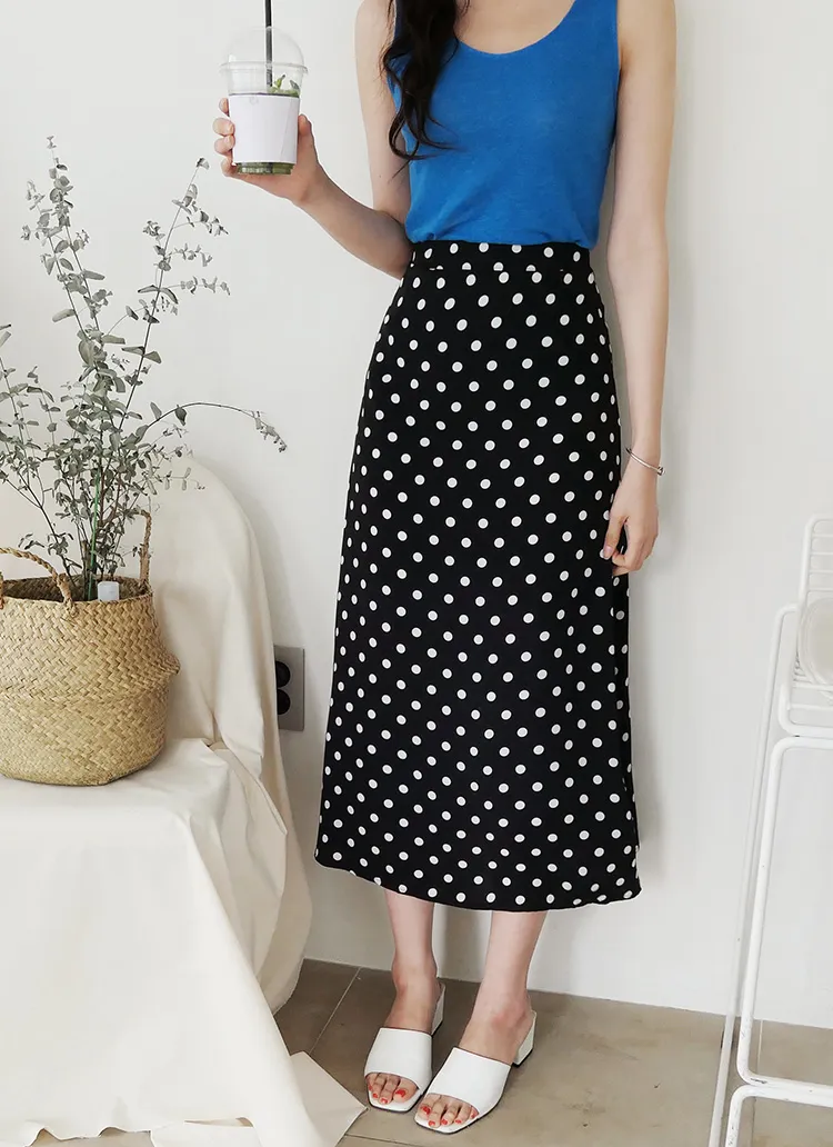ドットAラインロングスカート・全2色 | DHOLIC | 詳細画像1