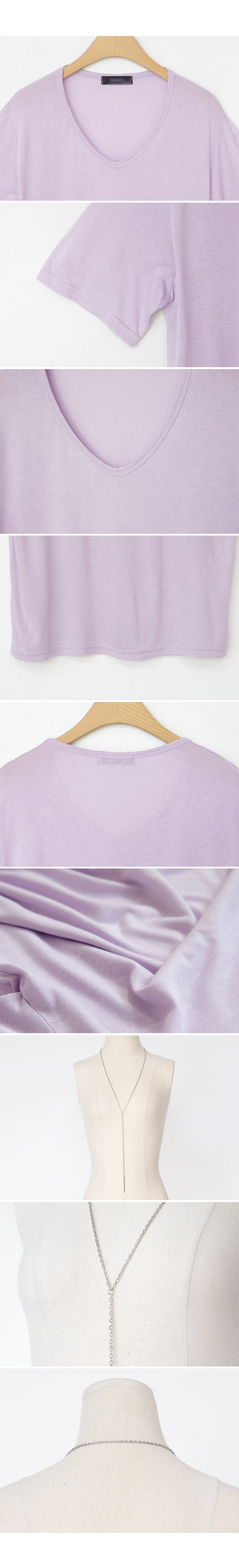 ネックレスSET半袖Tシャツ・全3色 | DHOLIC PLUS | 詳細画像12