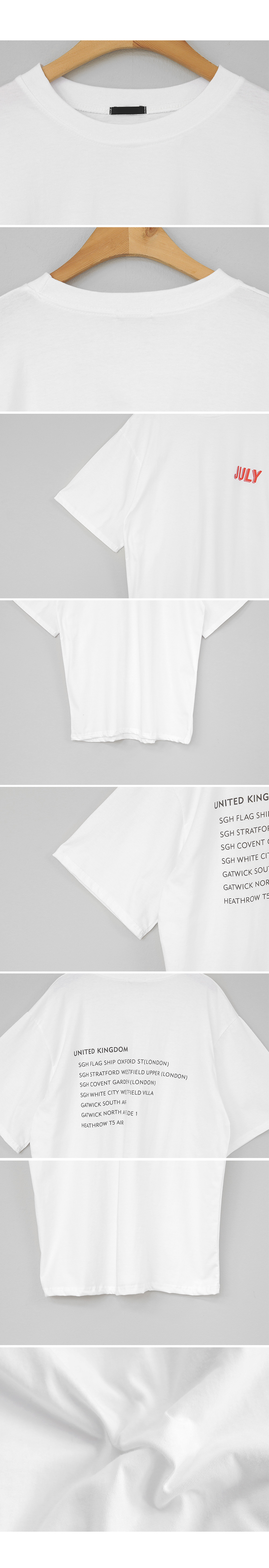 JULYバックレタリングTシャツ・全2色 | DHOLIC | 詳細画像11