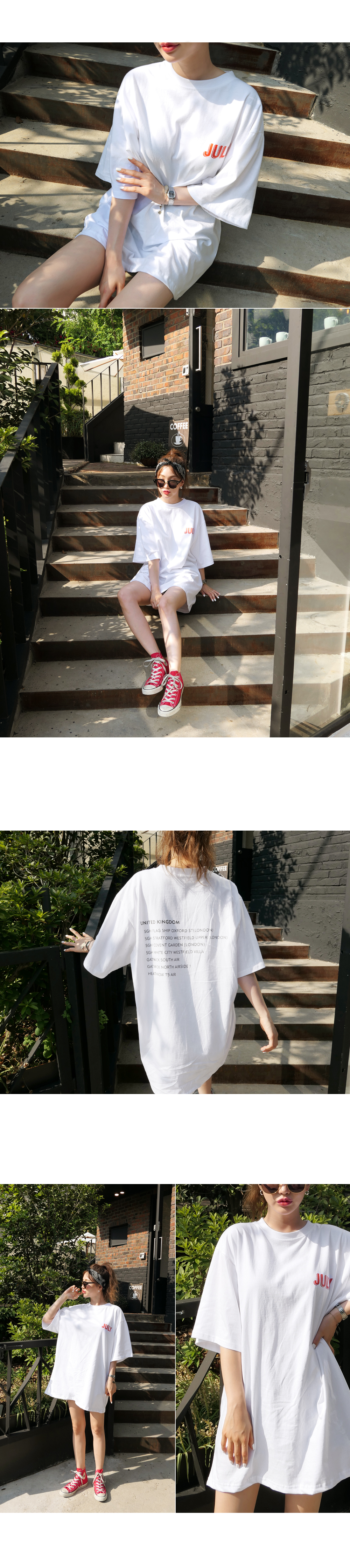 JULYバックレタリングTシャツ・全2色 | DHOLIC | 詳細画像5