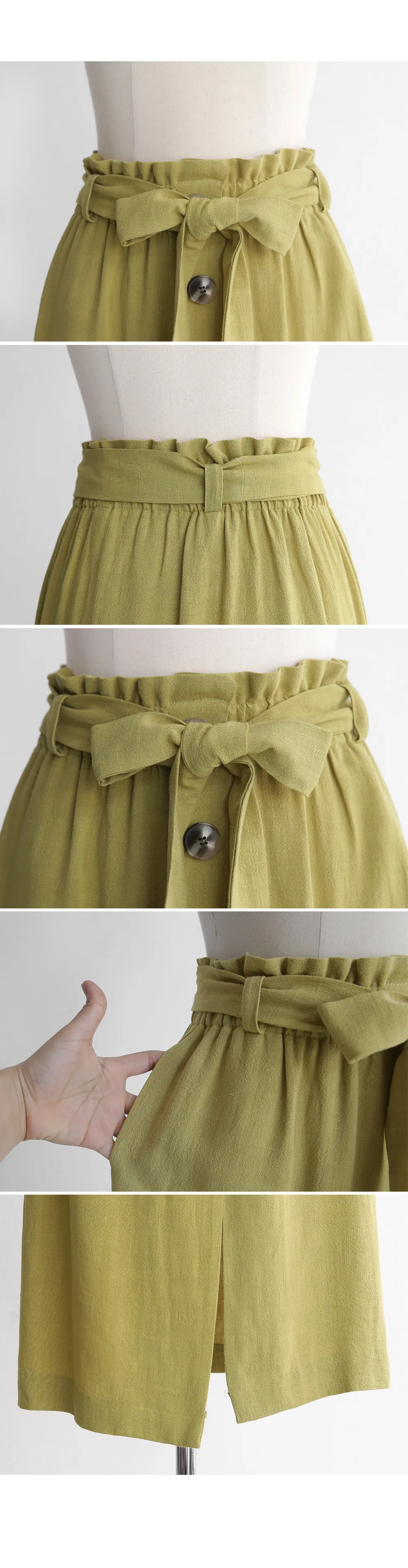 ストラップSETボタンスリットスカート・全3色 | DHOLIC | 詳細画像8