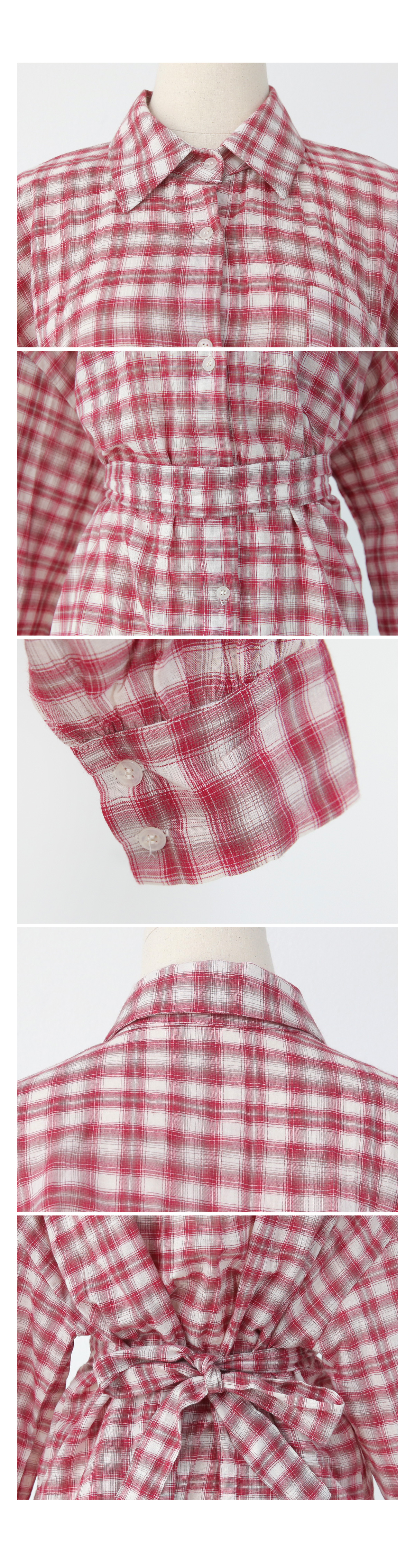 ストラップSETオーバーチェックシャツ・全2色 | DHOLIC | 詳細画像11