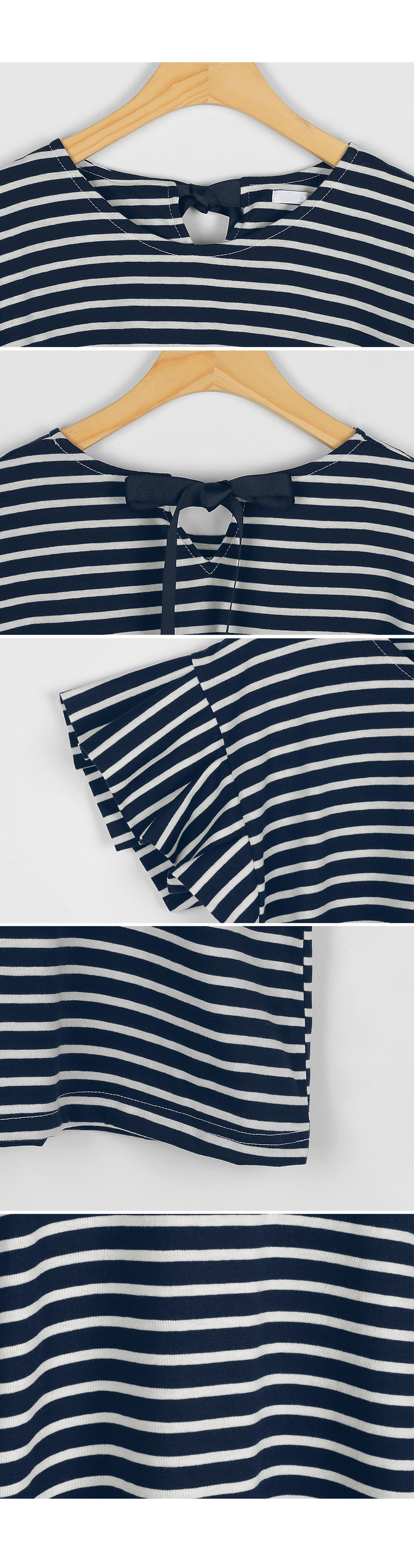 バックタイボーダーTシャツ・全3色 | DHOLIC | 詳細画像6