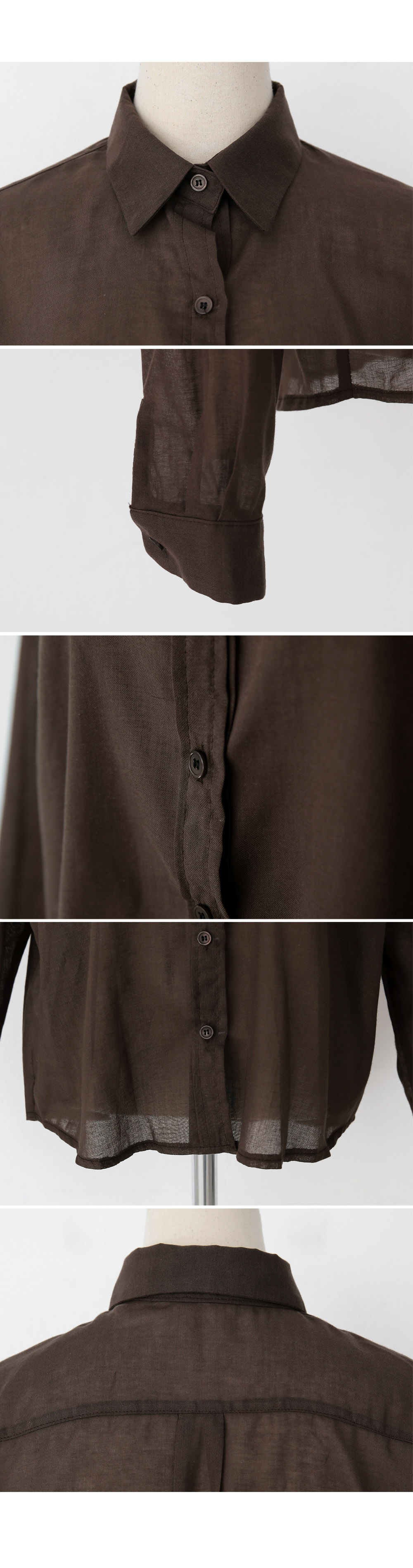 シアーコットンシャツ・全5色 | DHOLIC PLUS | 詳細画像20