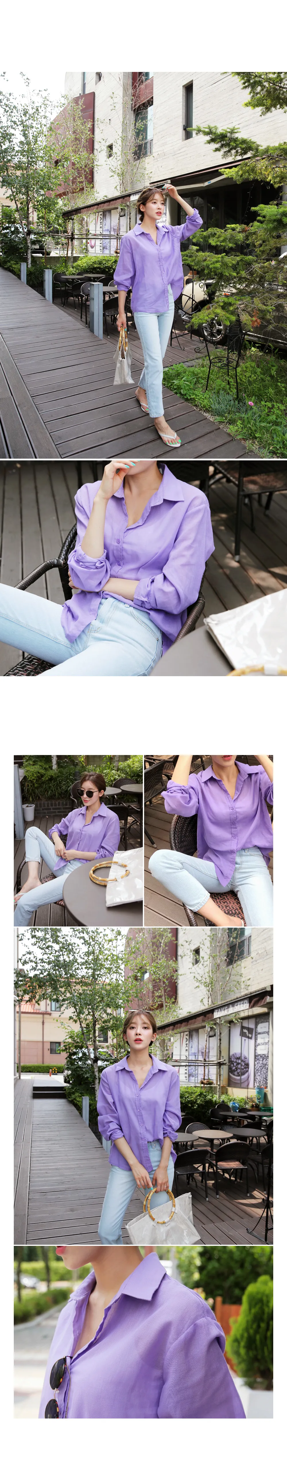 シアーコットンシャツ・全5色 | DHOLIC PLUS | 詳細画像2