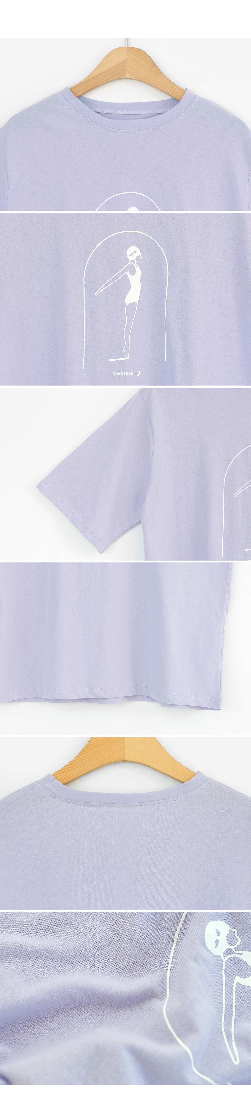 swimmingプリントTシャツ・全2色 | DHOLIC | 詳細画像10