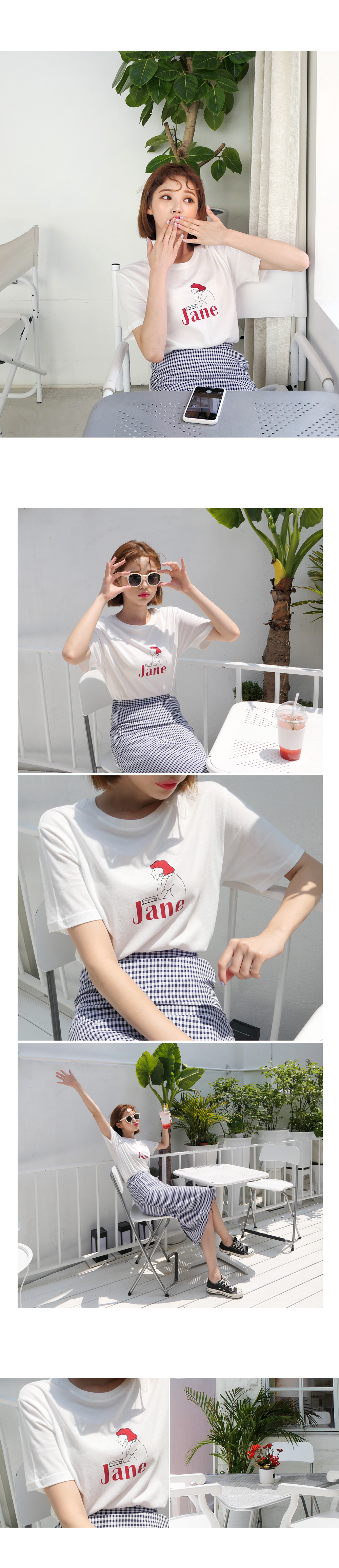 JaneプリントコットンTシャツ・全3色 | DHOLIC | 詳細画像2