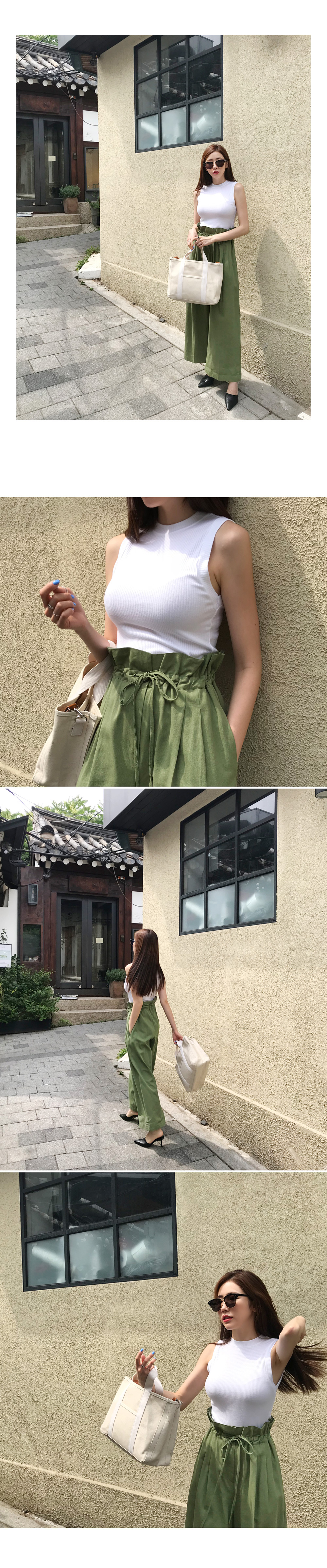 ハイウエストストリングワイドパンツ・全3色 | DHOLIC | 詳細画像4