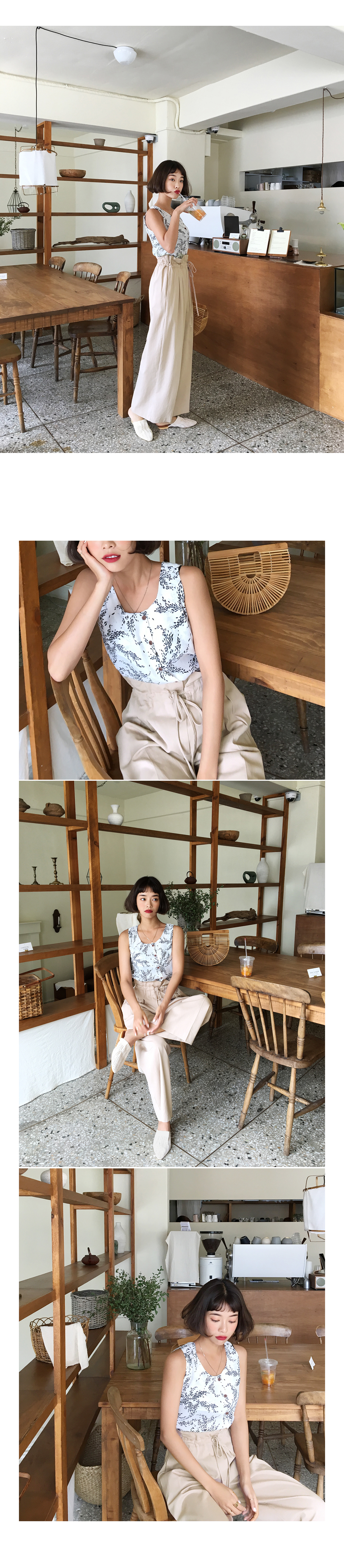 ハイウエストストリングワイドパンツ・全3色 | DHOLIC | 詳細画像11