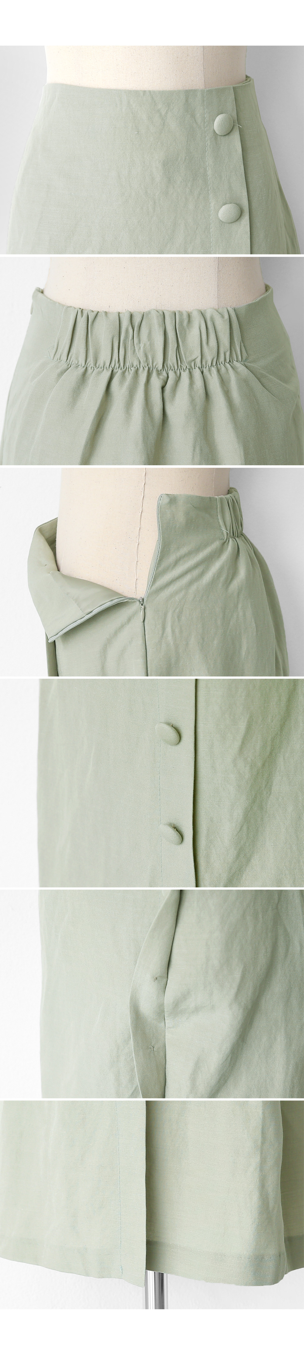 ラップ調くるみボタンスカート・全3色 | DHOLIC PLUS | 詳細画像17