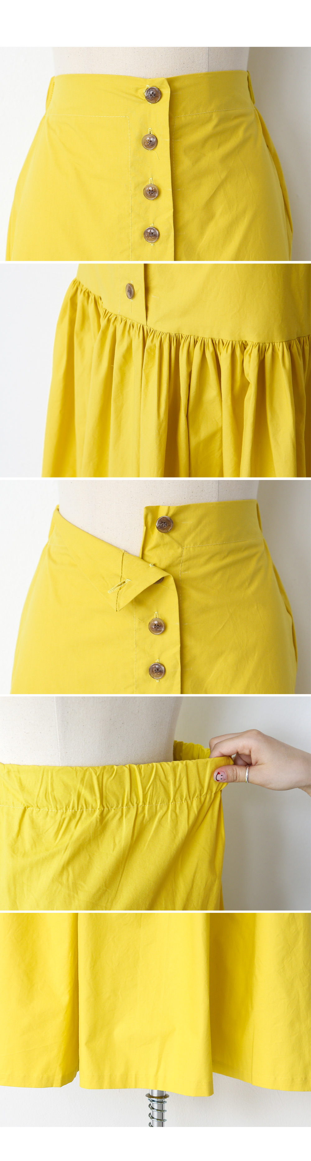 ボタンフライギャザースカート・全3色 | DHOLIC PLUS | 詳細画像19