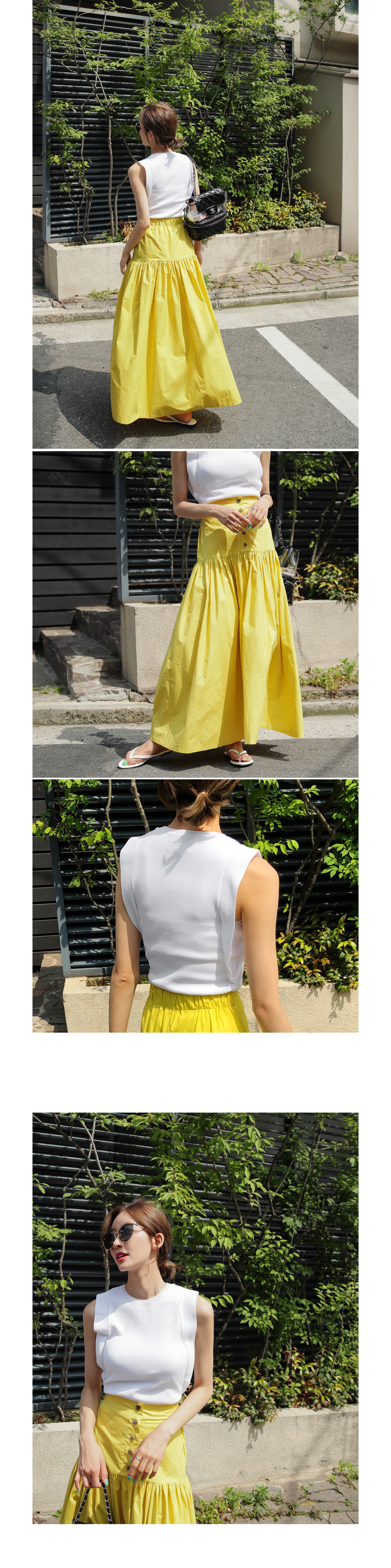 ボタンフライギャザースカート・全3色 | DHOLIC PLUS | 詳細画像7