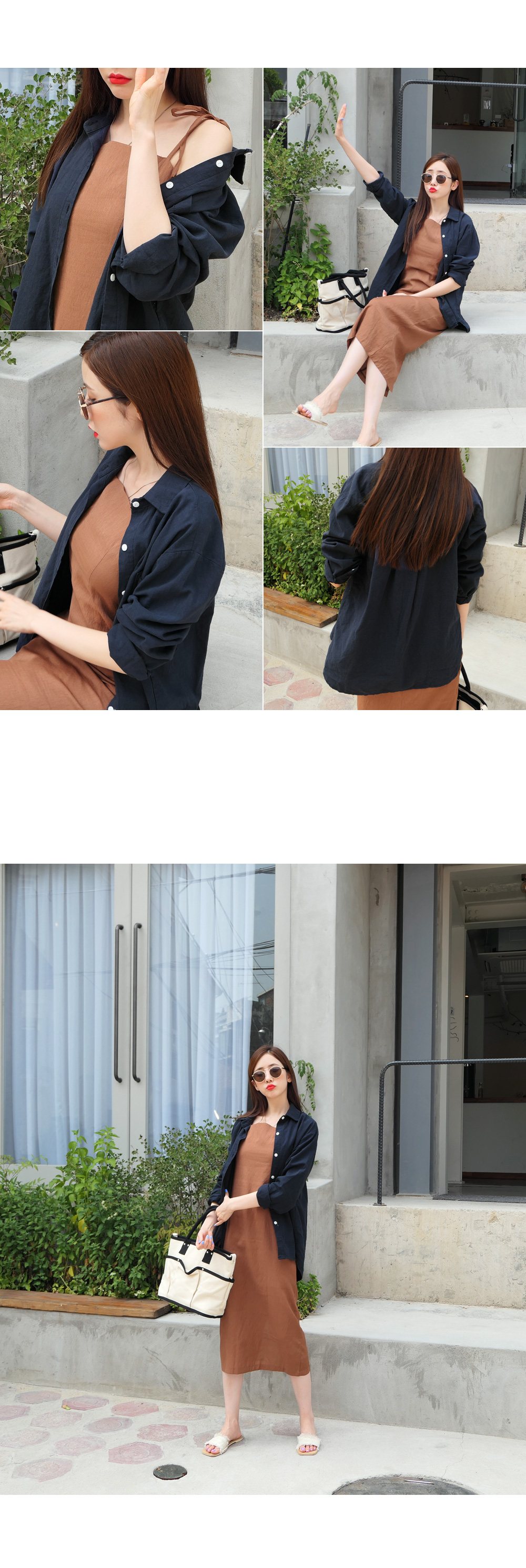 リネン混ワンポケットシャツ・全4色 | DHOLIC | 詳細画像8