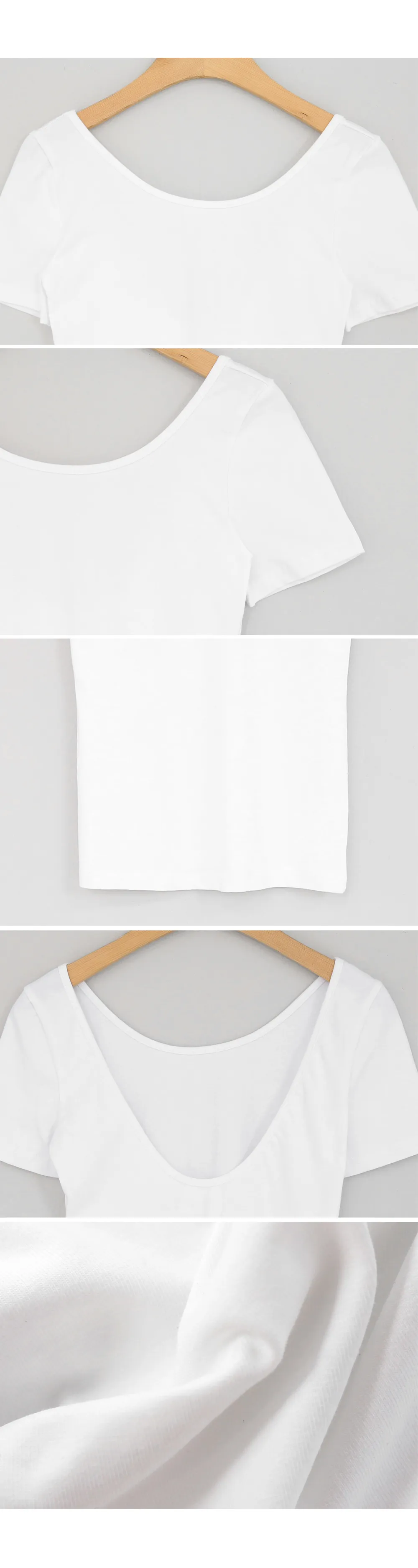 ラウンドネックスリム半袖Tシャツ・全2色 | DHOLIC | 詳細画像10