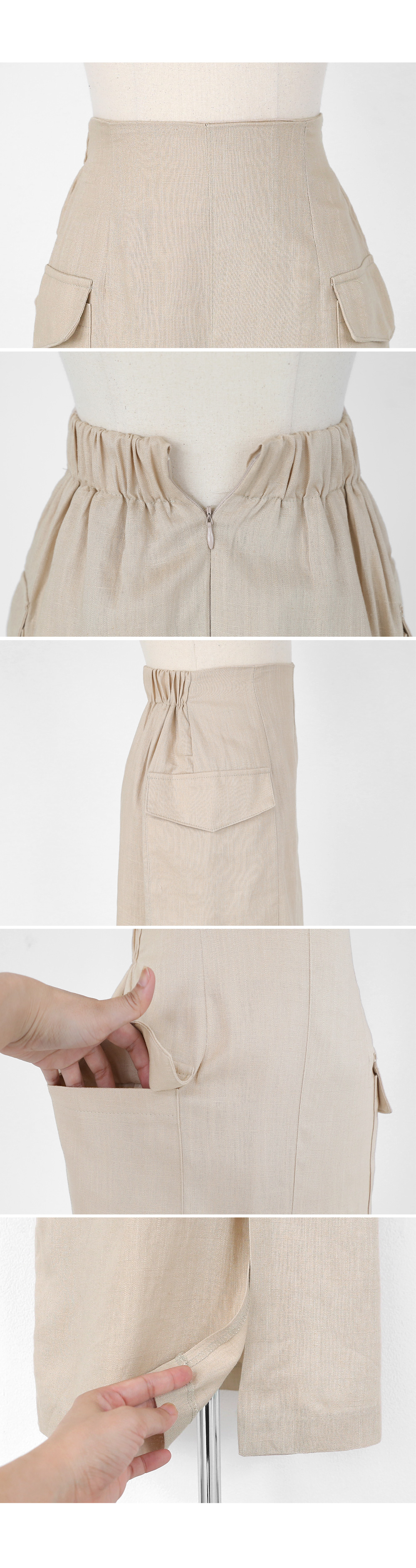 フラップポケットスリットスカート・全3色 | DHOLIC | 詳細画像23