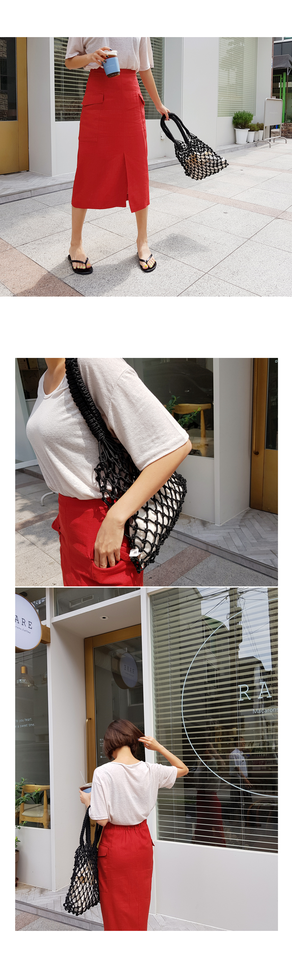 フラップポケットスリットスカート・全3色 | DHOLIC | 詳細画像2