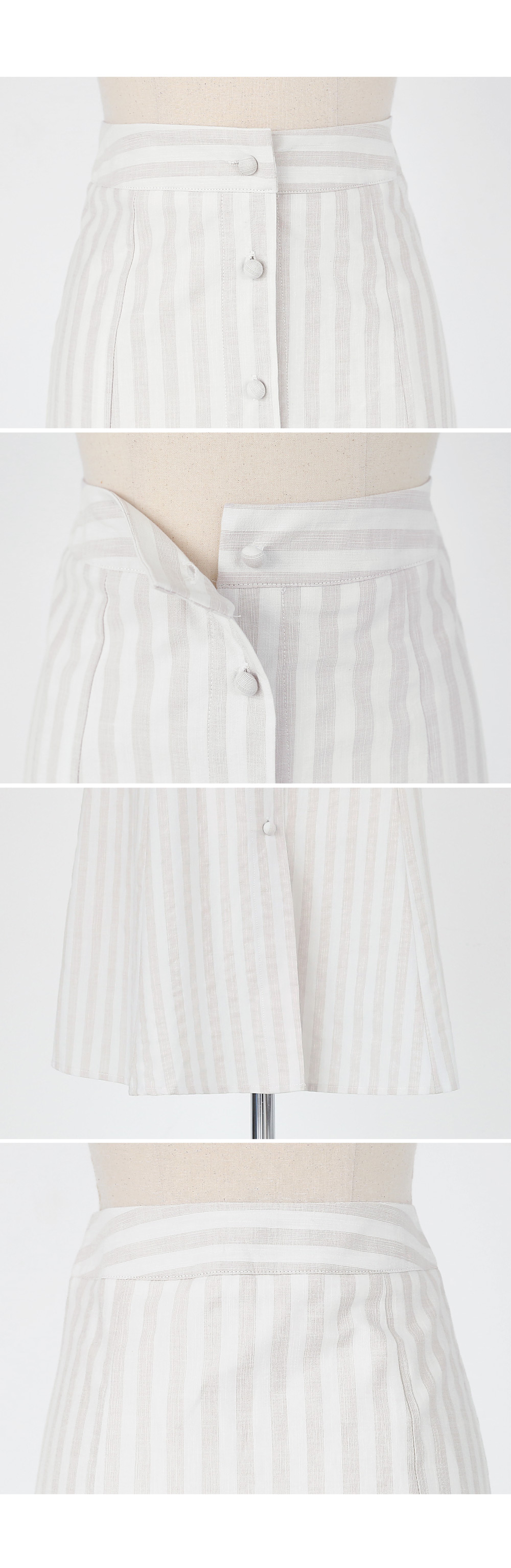 ストライプくるみボタンスカート・全2色 | DHOLIC | 詳細画像11