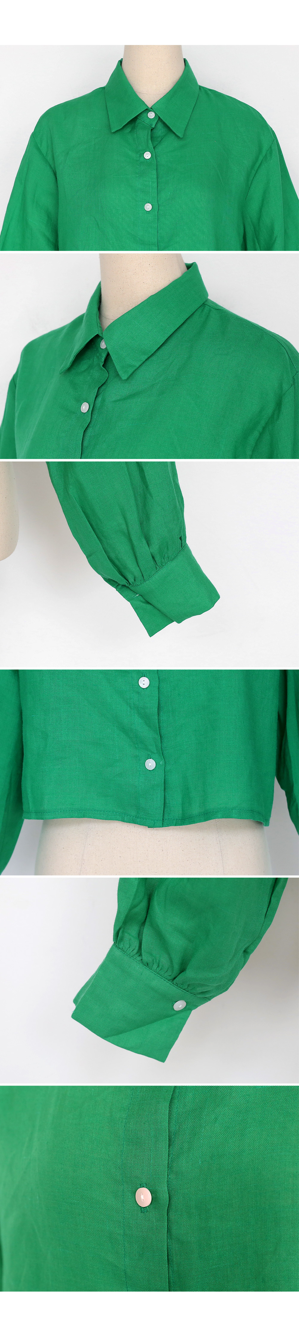クロップドリネンシャツ・全4色 | DHOLIC PLUS | 詳細画像16