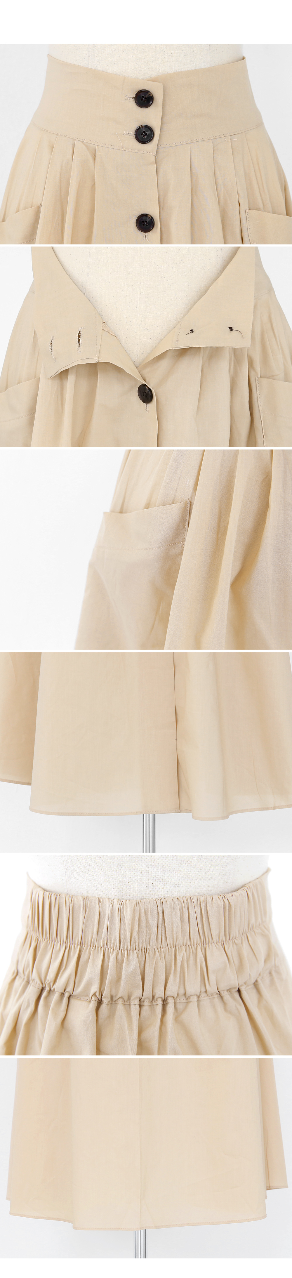 ボタンタックポケットスカート・全2色 | DHOLIC | 詳細画像6