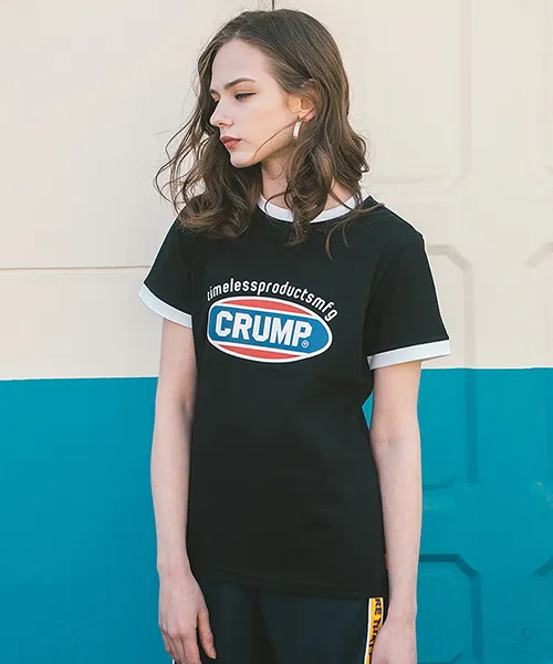 *CRUMP*カラーロゴウーマンTシャツブラック | 詳細画像1